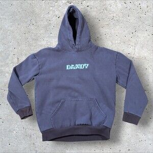 Dandy Worldwide Make A Wish Hoodie Brown Floral Embroidered Oversized Lux Size M